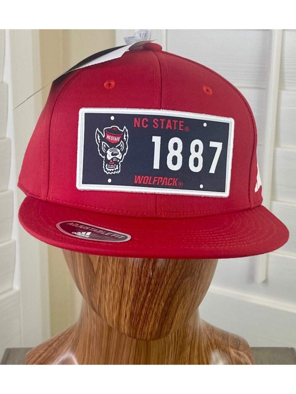 Adidas NCAA NC State Wolfpack Established 1887 Adjustable Snapback Hat - NWT
